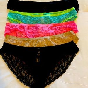 Victoria’s Secret  5 pairs of Lace Bikini Panties